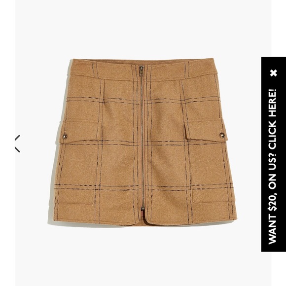 Madewell zip front mini skirt - Picture 3 of 4